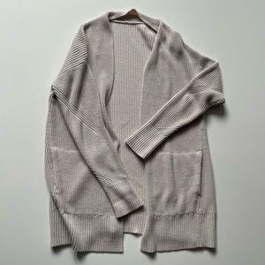 Lululemon cashmere blend cardigan with pockets.